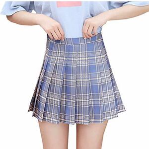 制服 スカート チェック レディース ミニ プリーツ 学生服 Aライン　Mサイズ