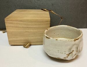 □■　抹茶碗　木箱付　陶器　茶器　工芸品　s-13　■□
