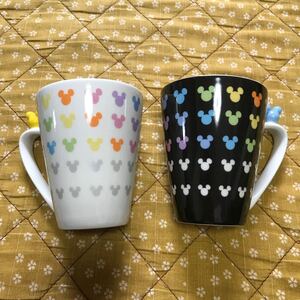ディズニー マグカップ ホワイト&ブラックペアカップ