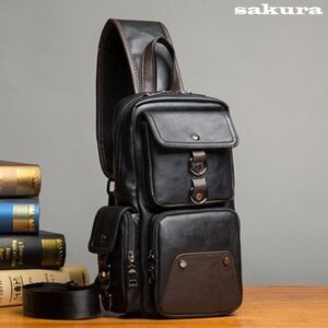 ボディバッグメンズバッグミニショルダー本革レザー斜め掛け ボディバッグメンズバッグミニショルダーレザー斜め掛け軽量手提げ小物収納バ