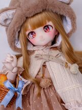 ＊labear＊ DDH-27 セミホワイト肌☆カスタムヘッド＋自作カボションアイ3種類☆ MDD ドルフィードリーム _画像7