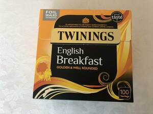 英国　トワイニング イングリッシュブレックファスト・ティー　紅茶　 100包入り 250g 日本未入荷　Twinings English Breadfast イギリス　