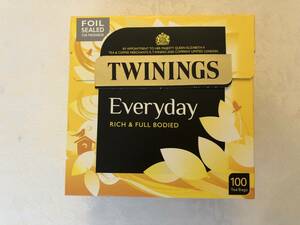 英国　トワイニング 　エブリデー・ティー　紅茶　 100包入り 290g 日本未入荷　Twinings Everyday