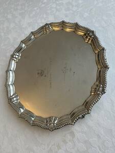 イギリス　ビンテージ　シルバープレート　トレイ　Silver plate 記念品