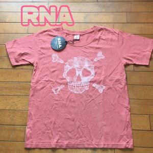 ★【 RNA 】★ 未使用 スカルプリントTシャツ★サイズM★ i-423