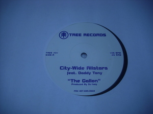 ■12インチ　CITY-WIDE ALISTARS feat. DADDY TONY / THE GALLON / SUBATOMIC / US盤 TREE RECORDINGS TREE #31 ◇r21110
