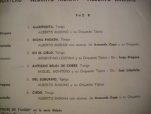 ●アルゼンチン盤 LP ARGENTINO LEDESMA MIGUEL MONTERO ALBERTO MORAN / VOCES DE TANGO VOLUME NO.2 タンゴ ◇r40425_画像4