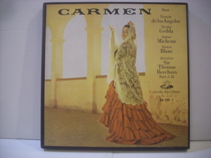 ●赤盤 3LPボックスセット　ビーチャム指揮 / ビゼー カルメン BIZET CARMEN MEILHAC & HALEVY SIR THOMAS BEECHAM HA 1175～7 ◇r40318