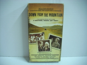 #VHS THE COX FAMILY ALISON KRAUSS GILLIAN WELCH / DOWN FROM THE MOUNTAIN blue glass Country *r2618