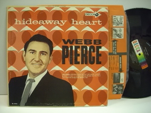 [LP] WEBB PIERCE / HIDEAWAY HEART ウェッブ・ピアース US盤 カントリー