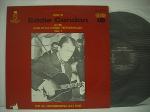 ■LP　HERE IS EDDIE CONDON AT HIS RARE OF ALL RAREST PERFORMANCES VOL.1 / エディ・コンドン ヒズレアレストパフォーマンス ◇r31023