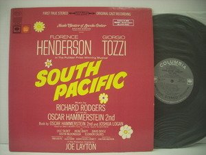 ■LP　SOUTH PACIFIC / 南太平洋 FLORENCE HENDERSON GIORGIO TOZZI MUSIC THEATER OF LINCOLN CENTER サントラ ◇r210506