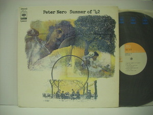 ■LP　PETER NERO ピーター・ネロ / SUMMER OF '42 おもいでの夏 国内帯付 CBS・ソニー SOPL 14 ◇r3925