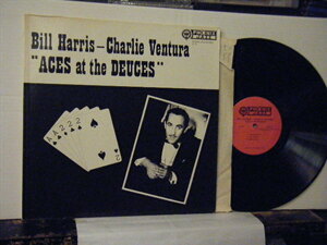 ▲LP BILL HARRIS （TB） - CHARLIE VENTURA （TS） / ACES AT THE DEUCES 輸入盤 PHOENIX JAZZ LP-14◇r31030