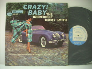 ■RVG刻印LP　THE INCREDIBLE JIMMY SMITH / CRAZY!BABY ジミー・スミス クレイジー!ベイビー ブルーノートカンパニースリーブ付 ◇r31104