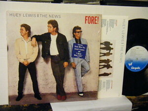 ▲LP HUEY LEWIS & THE NEWS ヒューイ・ルイス＆ザ・ニュース / FORE! フォア 輸入盤◇r21017