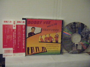 ▲CD ボビー・ヴィー / BOBBY VEE MEETS THE VENTURES 帯付・輸入盤 CEDE INTERNATIONAL CD66121 オールディーズ◇r30911