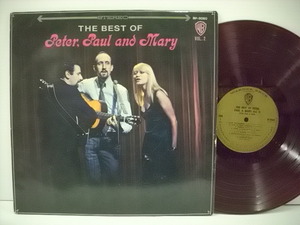 ■赤盤LP　ベスト・オブ・ピーター・ポール&マリー （第2集） / THE BEST OF PETER PAUL & MARY VOL.2 フォーク FOLK ◇r2403