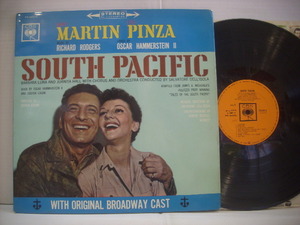 ●LP サントラ / 南太平洋 オリジナル・ブロードウェイ・キャスト エツィオ・ピンツァ SOUTH PACIFIC 1965年 ◇r40409