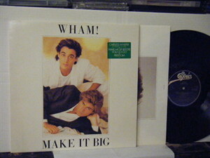 ▲LP WHAM! ワム！ / MAKE IT BIG メイク・イット・ビッグ EU盤 EPIC EPC 86311 GEORGE MICHAEL ジョージ・マイケル ◇r3906