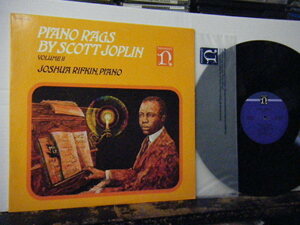 ▲LP スコット・ジョプリン / PIANO RAGS BY SCOTT JOPLIN VOL.2 JOSHA RIFKIN 国内盤　◇