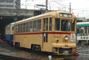 鉄道写真　長崎電気軌道　700形　Lサイズ