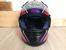 ■ 美品 廃盤 激レア アライ Arai RX-7RR3 HAGA 芳賀 紀行 レプリカ フルフェイス ヘルメット 61.62㎝ XLサイズ 当時物 ★_画像2