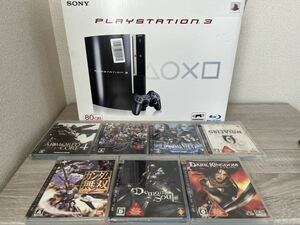 SONY PS3本体 PlayStation3 プレイステーション3 CECHL00 ブラック PS3ソフト　箱付き 