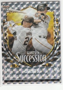 2021 BBM 読売ジャイアンツ GIANTS SUCCESSION #GS2 大城卓三/阿部慎之助 060/100