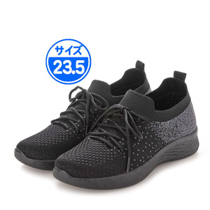 [ new goods unused ]22330 light weight sneakers black black 23.5cm