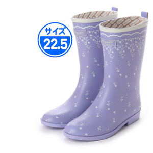 [ new goods unused ] rain boots purple 22.5cm JW206