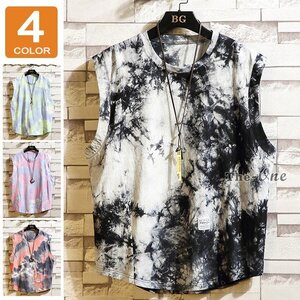 袖なし 配色 クルーネック カットソー ノースリーブ ノースリーブTシャツ メンズ タンクトップ トップス 袖なし 配色 クルーネ