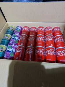 【訳あり】　コカコーラ160ml缶　3種 計42本入 / 1箱 まとめ買い　コーラ　ファンタ　ジンジャーエール