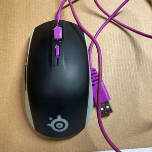 ジャンク扱い SteelSeries RIVAL100 sakura purple ゲーミングマウス