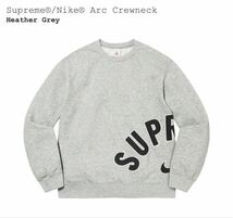 上下セット 22SS 新品 Supreme Nike Arc Crewneck & Sweatpant Heather Grey Sサイズ 国内正規品 シュプリーム ナイキ セットアップ 灰色_画像2