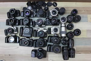 ④　一眼レフフィルムカメラまとめ　Nikon F80 canon eos55 minolta pentax ef 75-300