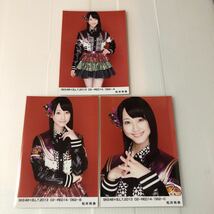 SKE48 松井玲奈「B.L.T.2013 02-RED14／062-A,B,C」生写真3枚コンプ。_画像1