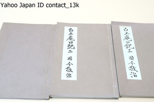 白土庵日記・3冊/国分敬治/500部限定出版/蓮如上人におけるヒューマニズム・仏教徒とキリスト教徒の対話・私の清沢満之先生・随筆集