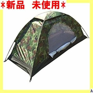 新品　未使用 テント アウトドア用品 緊急 防災 小型テント ソロテント キャンプテント 迷彩柄 コンパクト 一人用 49