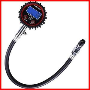 WINOMO エアゲージ タイヤゲージ デジタル 自動車 バイク用 タイヤ空気圧測定 最大測定値200Psi（1378kPa）