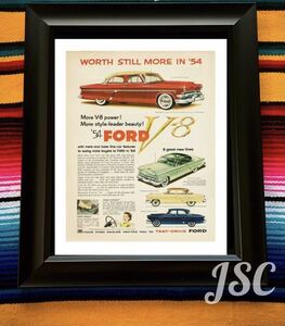 フォード FORD キャンバス ポスター クラシックカー コレクション インテリア ヴィンテージ 希少 US アメ車 旧車