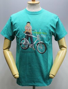 Pherrow's (フェローズ) クルーネックTシャツ “CHOPPER BICYCLE” 21S-PT5 未使用品 トルキー size L