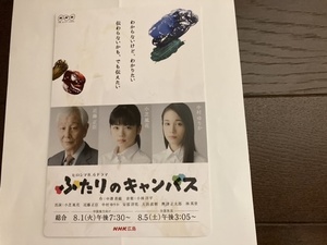 NHK広島【2人のキャンパス小芝風花ポストカード】