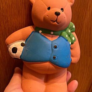 自宅保管品☆貯金箱☆くま☆サッカー