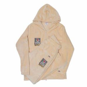 Mサイズ FRUIT OF THE LOOM JACKSON MATISSE JM LOGO BOA ROOM WEAR BEIGE ジャクソンマティス フルーツオブザルーム ボア ルームウエア