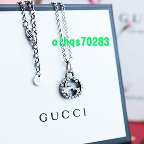新品 未使用 GUCCI グッチ インターロッキングGネックレス