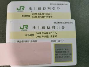 JR東日本 株主優待割引券 2枚セット_番号通知のみ対応(有効期限2022年5月31日まで)