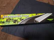 EAYHM アクアリウムライト 水槽LED 照明 魚ライト タイマー付き 30/45/50CM水槽対応 極薄 省エネ 水草育成 動作確認済み_画像1