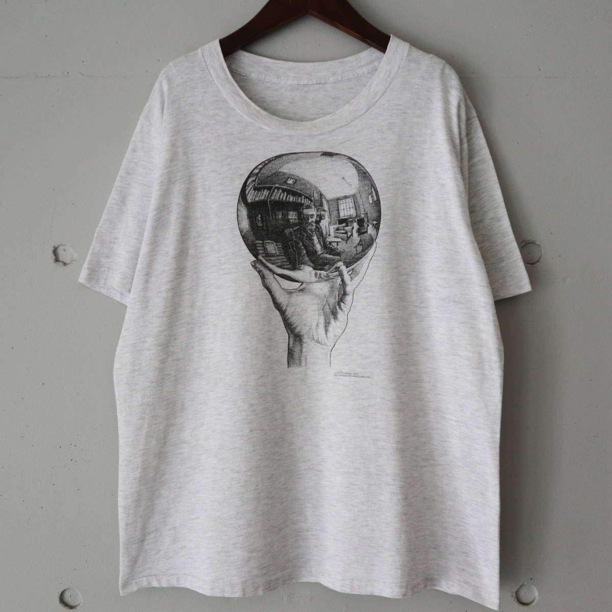 XL☆ヴィンテージ☆MCエッシャー アートTシャツ シングルステッチ 絵画