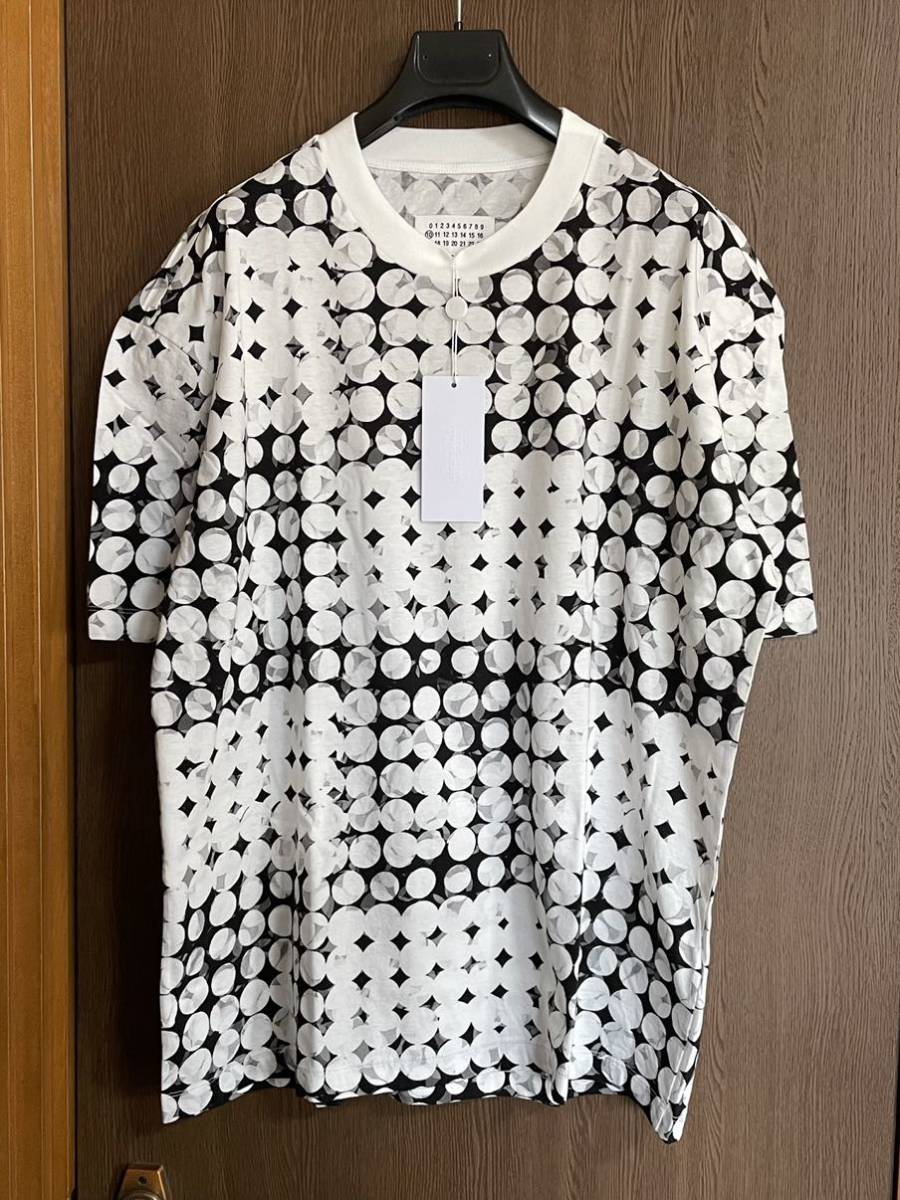 46新品70%off メゾンマルジェラ ポルカドット パンチホール Tシャツ